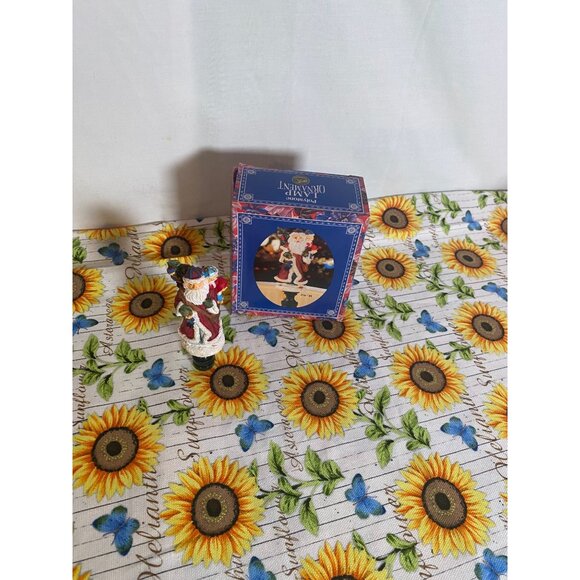 Polystone Santa Claus Lamp Ornament 2 1/8in Tall NIB - Picture 6 of 10